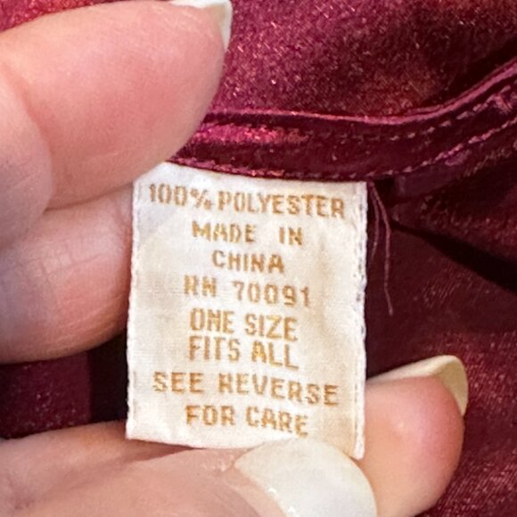 VS Victorias Secret Robe Kimono Gold Label OS Satin Wrap Short Berry Vintage Y2K - Picture 3 of 13